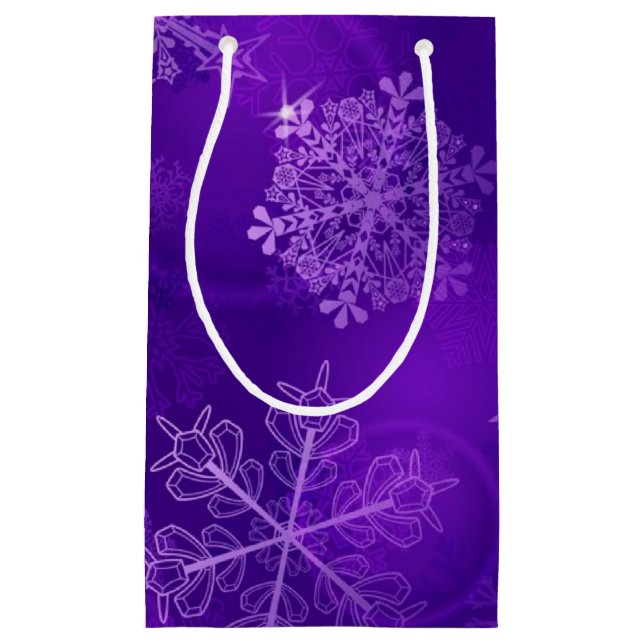 Snowflake pattern	 small gift bag (Front)