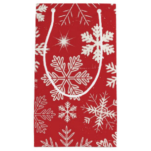 Snowflake pattern	 small gift bag