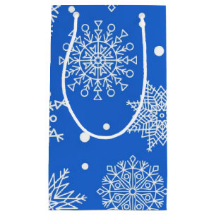 Snowflake pattern small gift bag