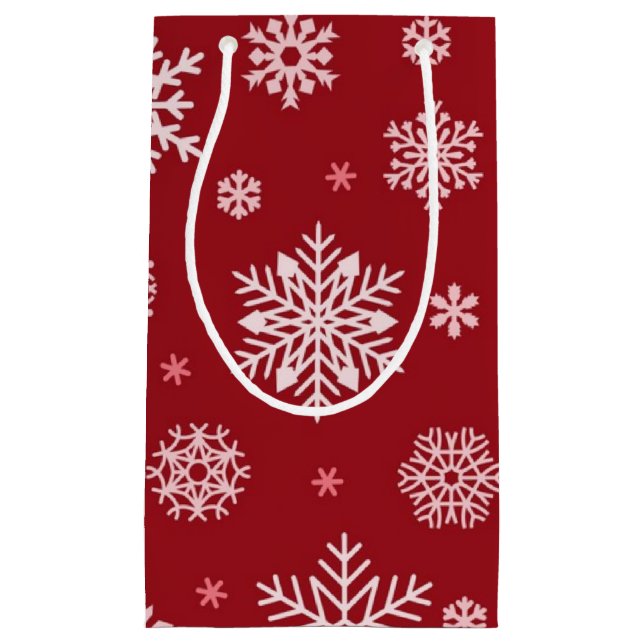 Snowflake pattern	 small gift bag (Front)