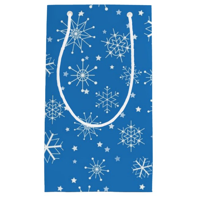 Snowflake pattern	 small gift bag (Front)