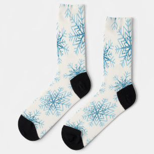 Snowflake pattern socks