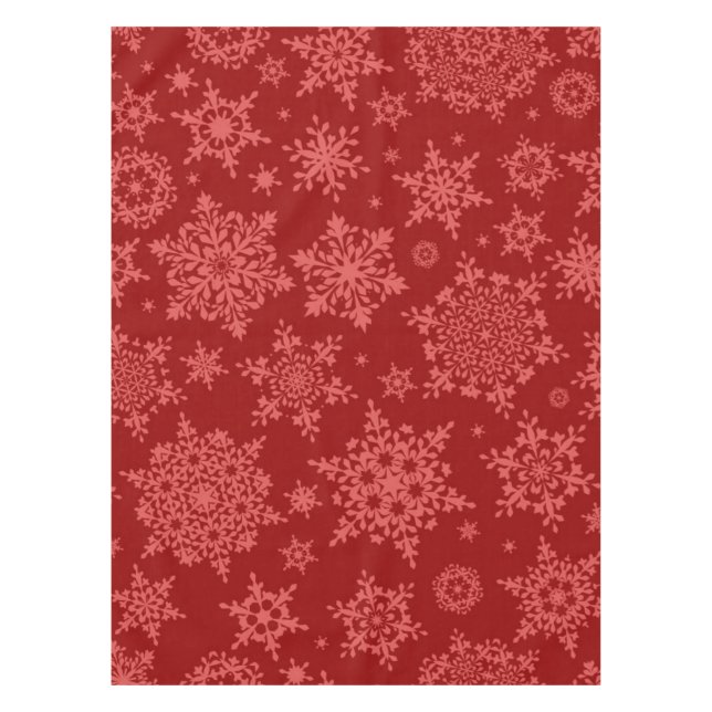 Snowflake pattern	 tablecloth (Front)