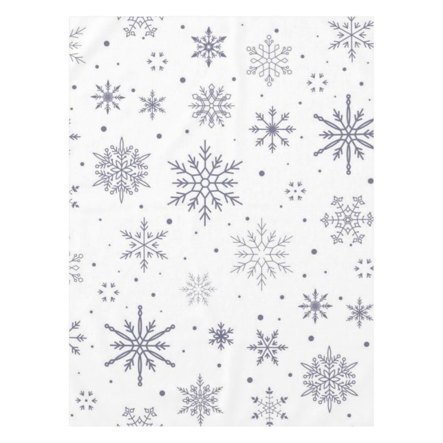 Snowflake pattern	 tablecloth (Front)