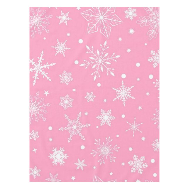 Snowflake pattern	 tablecloth (Front)