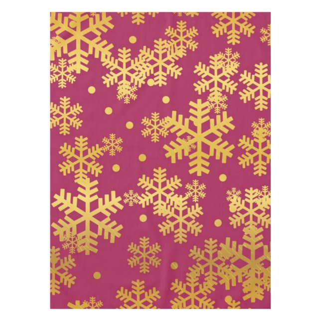 Snowflake pattern	 tablecloth (Front)