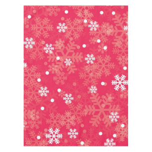 Snowflake pattern tablecloth