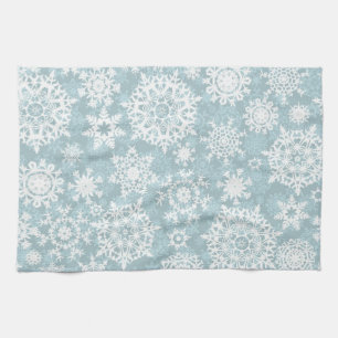 Snowflake pattern	 tea towel