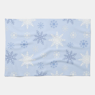Snowflake pattern	 tea towel