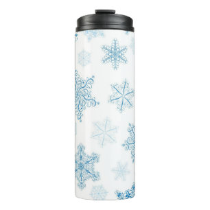 Snowflake pattern thermal tumbler