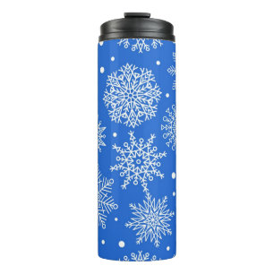 Snowflake pattern thermal tumbler