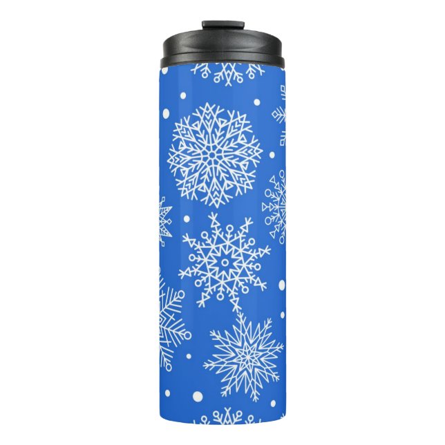 Snowflake pattern	 thermal tumbler (Front)