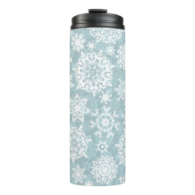 Snowflake pattern	 thermal tumbler (Front)