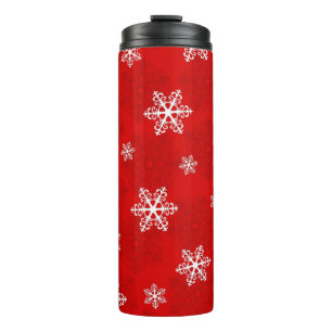 Snowflake pattern thermal tumbler