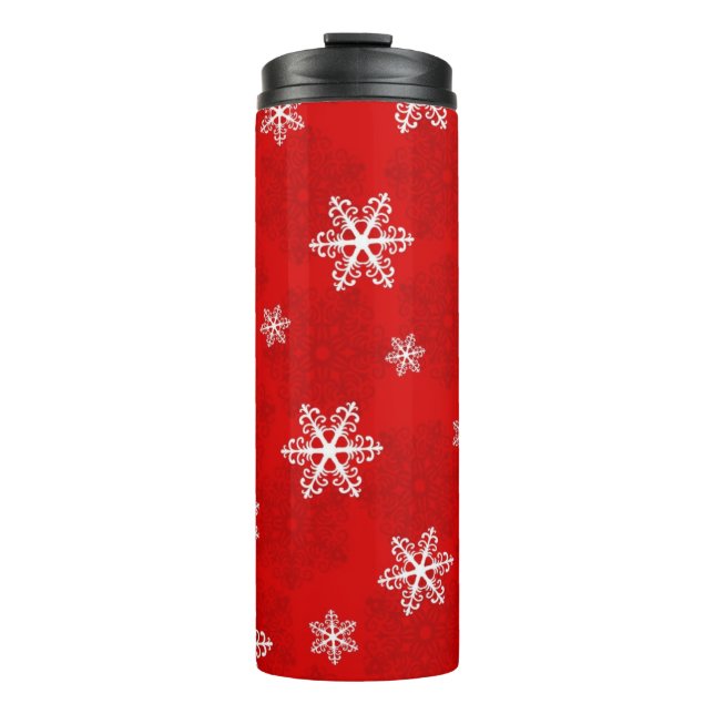 Snowflake pattern	 thermal tumbler (Front)