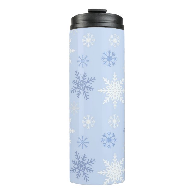 Snowflake pattern	 thermal tumbler (Front)