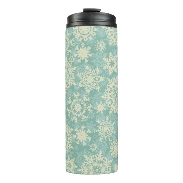 Snowflake pattern	 thermal tumbler (Front)
