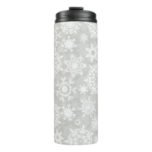 Snowflake pattern thermal tumbler