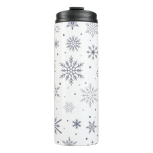 Snowflake pattern	 thermal tumbler