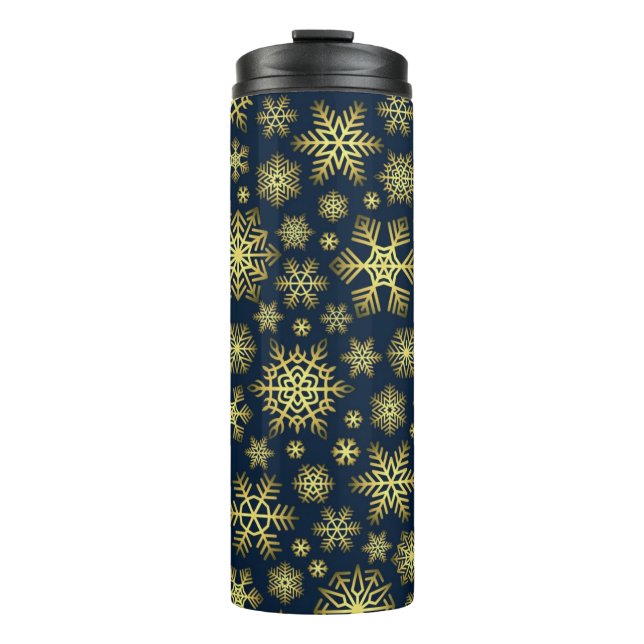 Snowflake pattern	 thermal tumbler (Front)