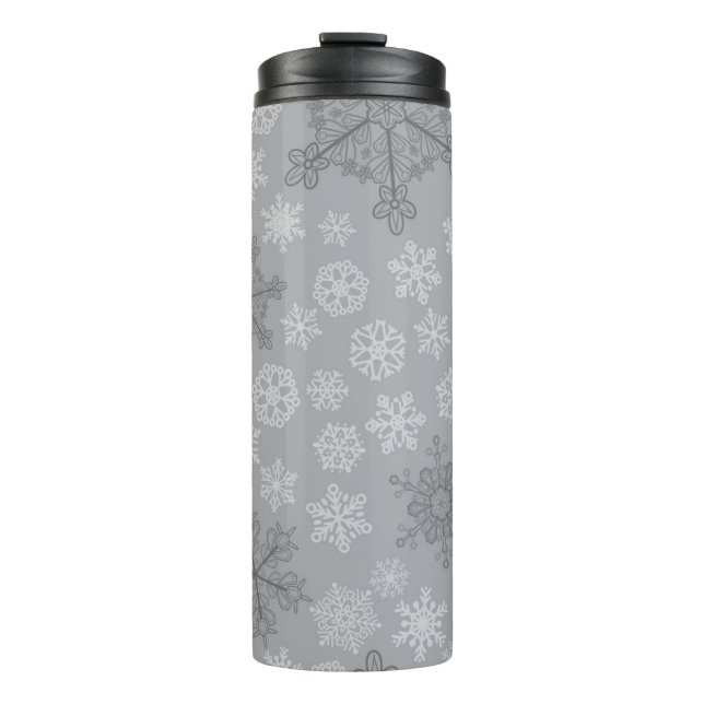 Snowflake pattern	 thermal tumbler (Front)