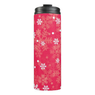 Snowflake pattern	 thermal tumbler
