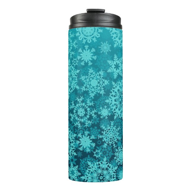 Snowflake pattern	 thermal tumbler (Front)