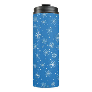 Snowflake pattern thermal tumbler