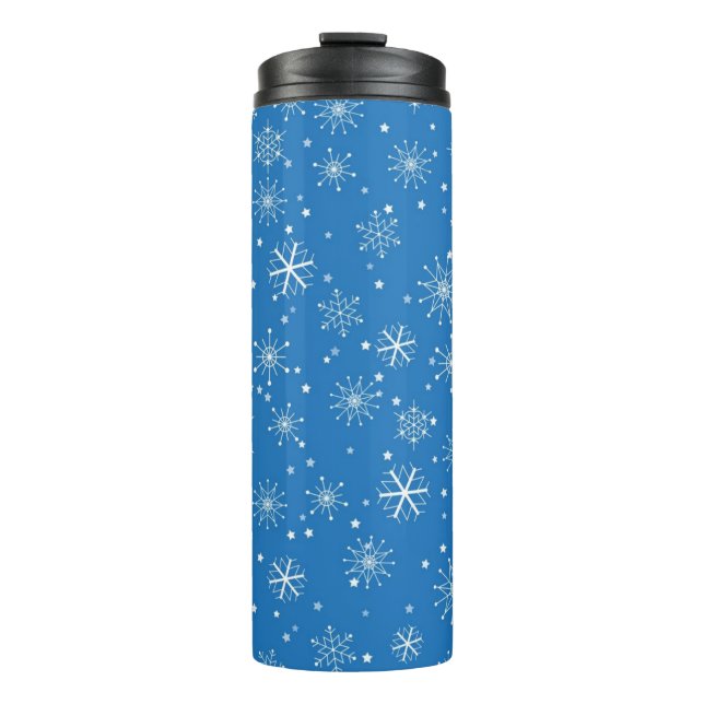 Snowflake pattern	 thermal tumbler (Front)