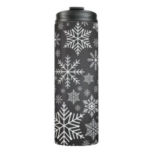 Snowflake pattern thermal tumbler