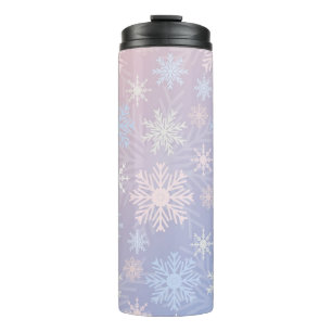 Snowflake pattern thermal tumbler