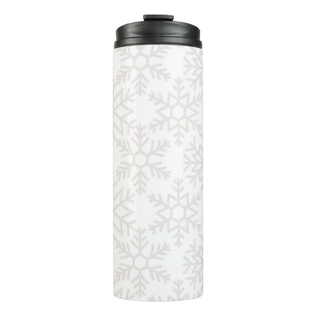 Snowflake pattern	 thermal tumbler (Front)