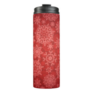 Snowflake pattern thermal tumbler