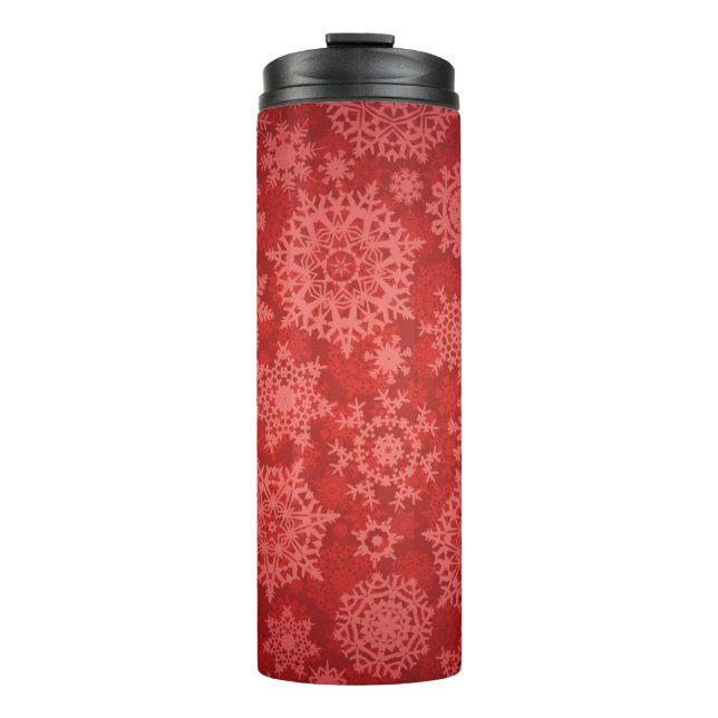 Snowflake pattern	 thermal tumbler (Front)