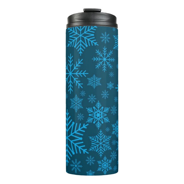 Snowflake pattern	 thermal tumbler (Front)