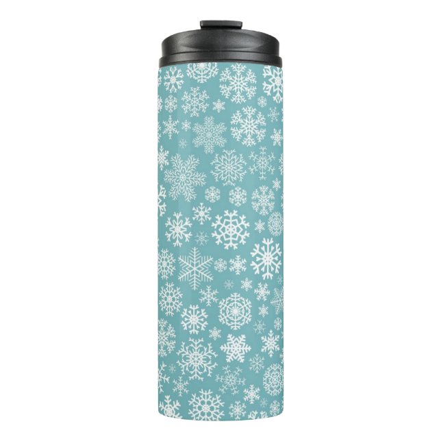 Snowflake pattern	 thermal tumbler (Front)