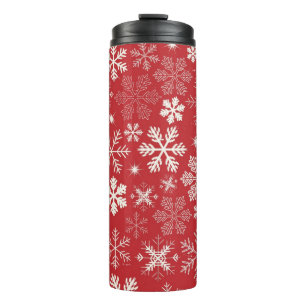 Snowflake pattern thermal tumbler