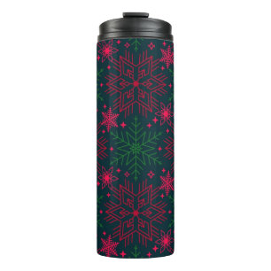 Snowflake pattern	 thermal tumbler