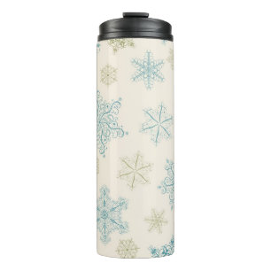 Snowflake pattern	 thermal tumbler
