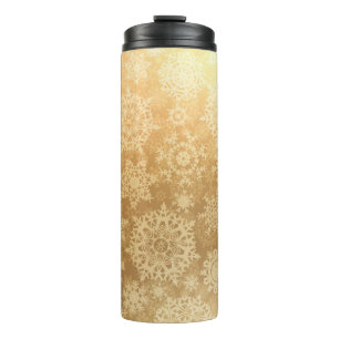 Snowflake pattern thermal tumbler