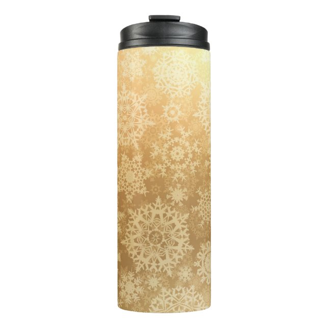 Snowflake pattern	 thermal tumbler (Front)