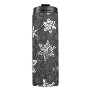 Snowflake pattern	 thermal tumbler