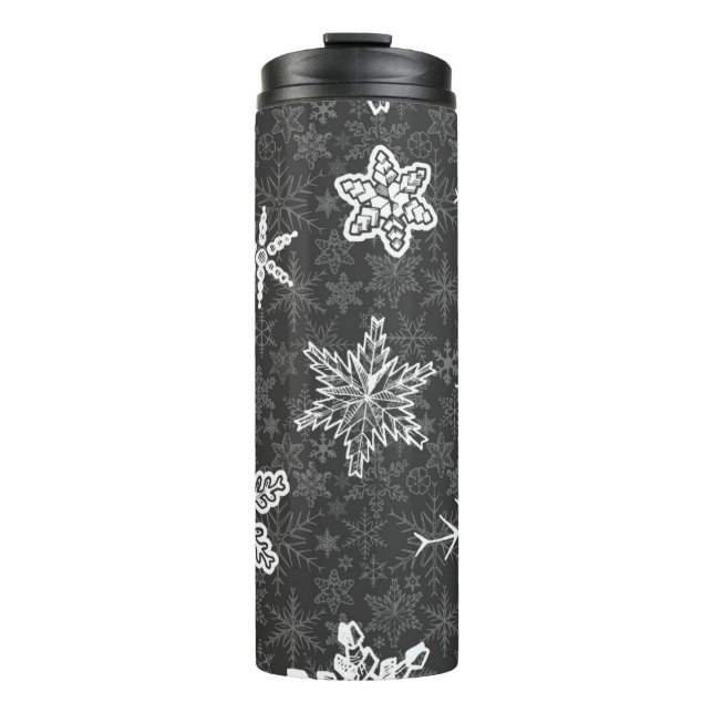 Snowflake pattern	 thermal tumbler (Front)