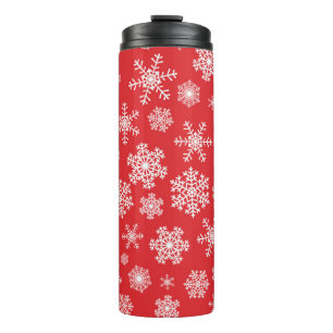 Snowflake pattern thermal tumbler