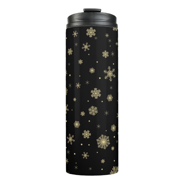 Snowflake pattern	 thermal tumbler (Front)
