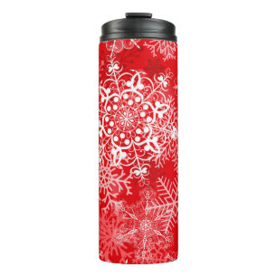 Snowflake pattern	 thermal tumbler