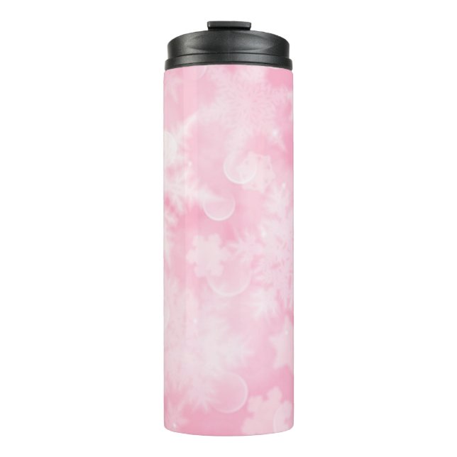 Snowflake pattern	 thermal tumbler (Front)