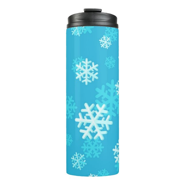 Snowflake pattern	 thermal tumbler (Front)