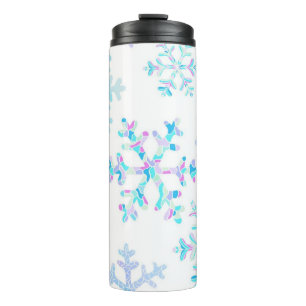 Snowflake pattern thermal tumbler