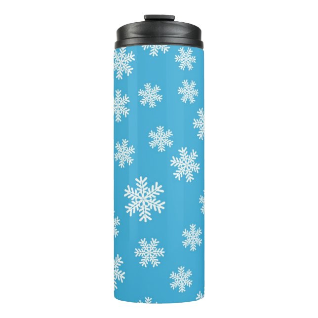 Snowflake pattern	 thermal tumbler (Front)